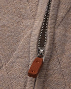 Kardigan z dzianiny Heritage Diamond Knit z zamkiem Norwyn