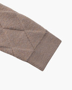 Kardigan z dzianiny Heritage Diamond Knit z zamkiem Norwyn