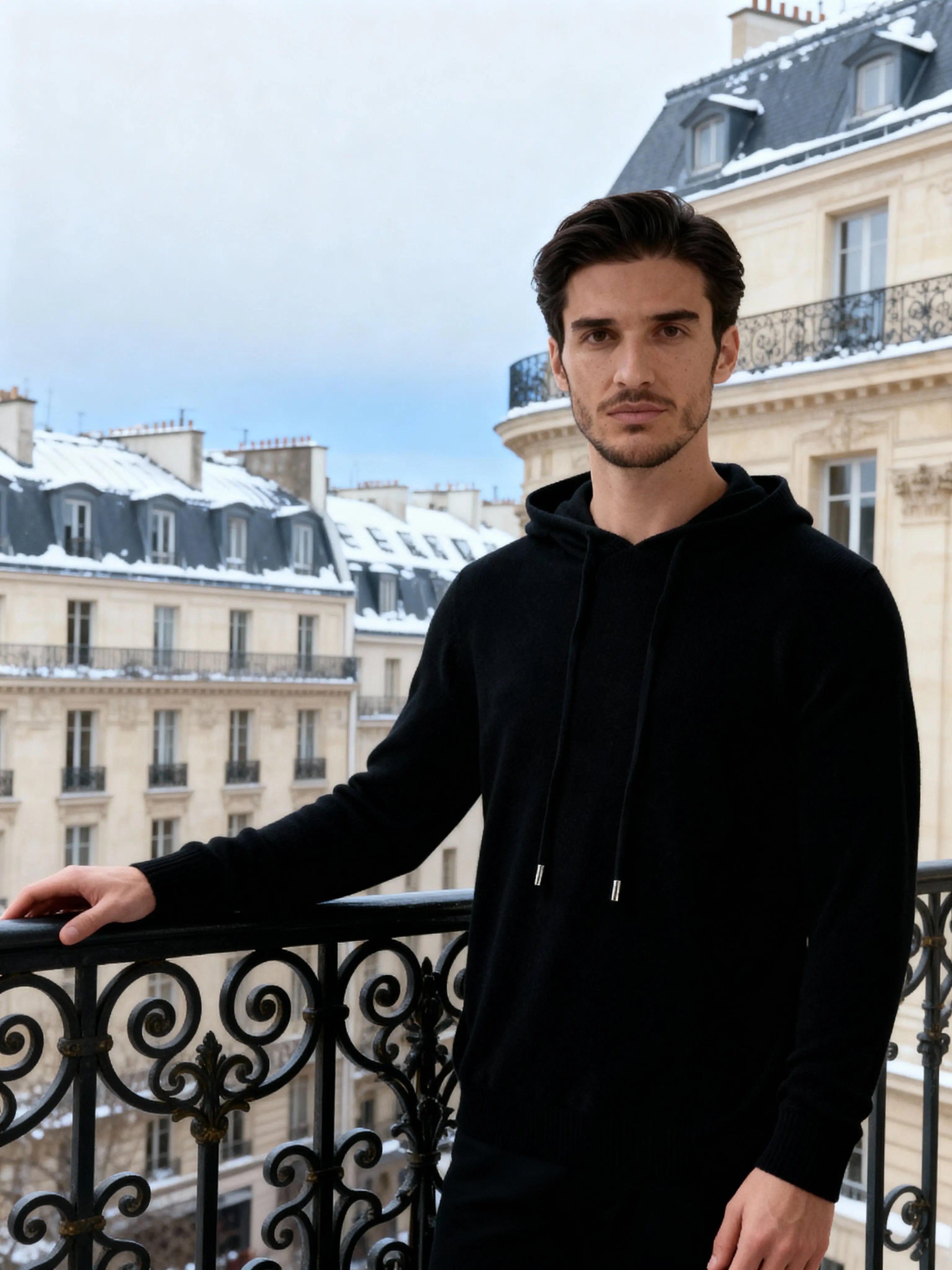 100% Kaszmirowa Bluza z Kapturem Norwyn