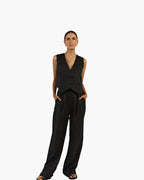 Elegancka Pani - Dwuczęściowy Zestaw Lnianowy Norwyn