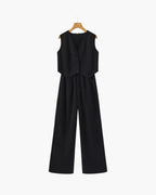 Elegancka Pani - Dwuczęściowy Zestaw Lnianowy Norwyn